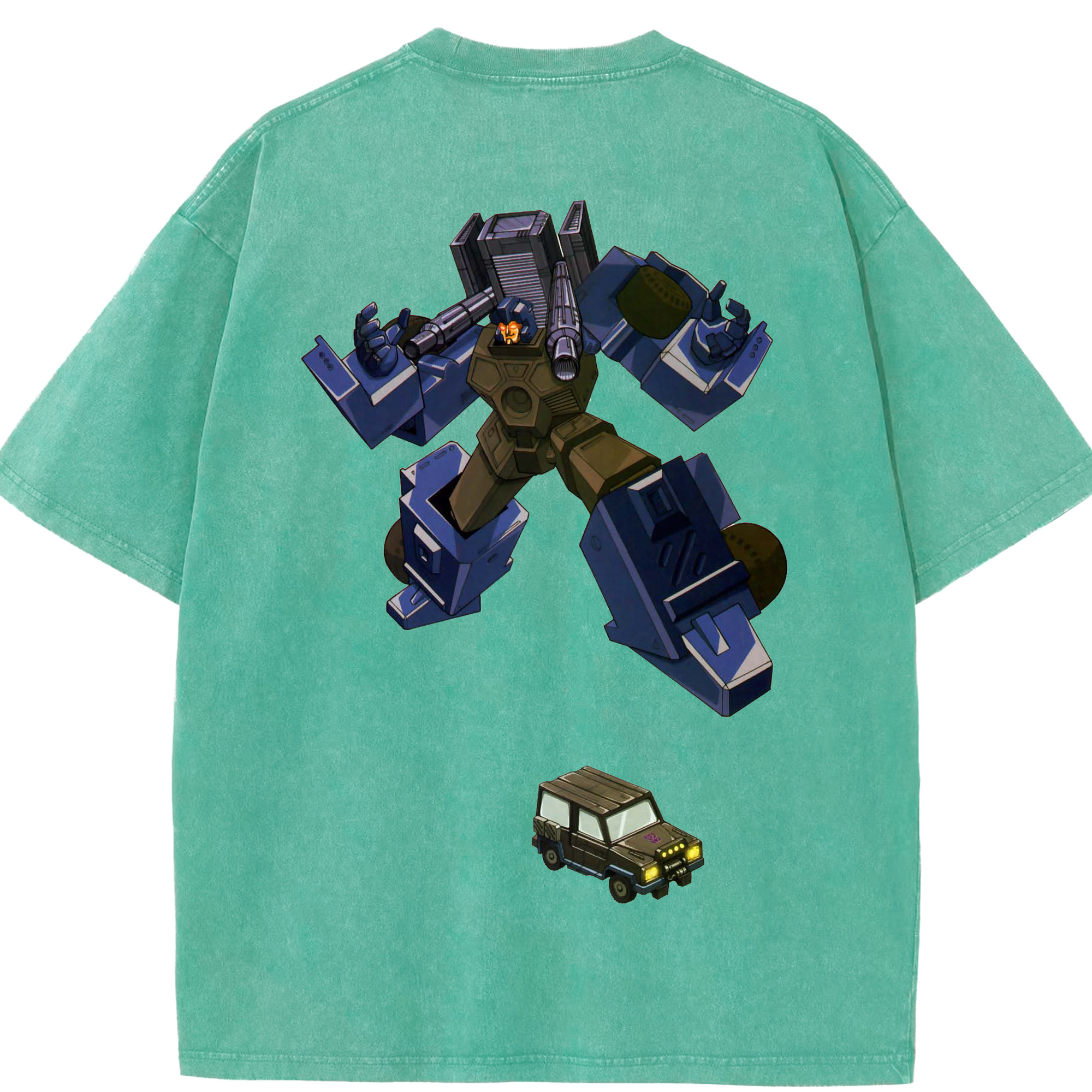 （画像用）  綿100% ヴィンテージ風 半袖Tシャツ（背面プリント）